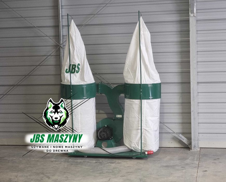 Odciąg trocin 4kW dwuworkowy powystawowy, odpylacz