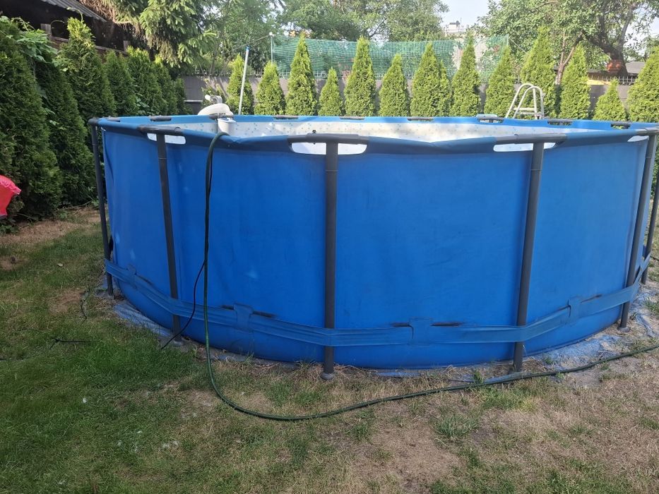 Basen ogrodowy stelażowy 457x122