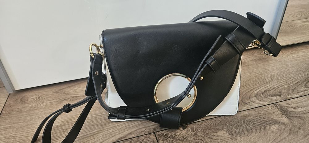 Torebka topshop czarno biała