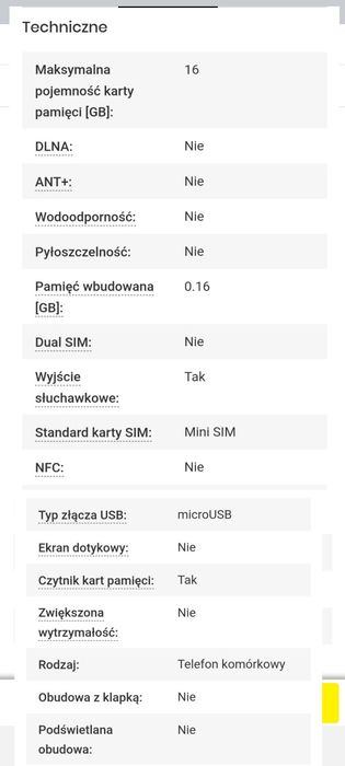 Telefon dla seniora starszej osoby z duzymi przyciskami maxcom mm720