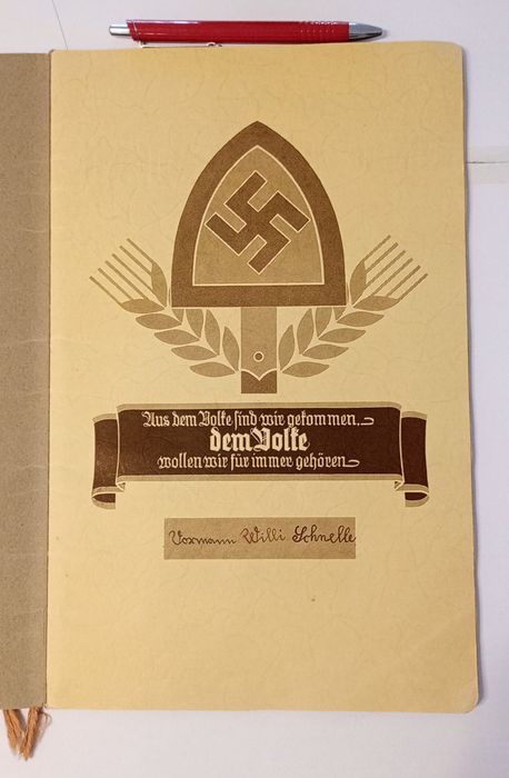 Militaria de Trincheira Album Honorário de Fotos RAD 1935/36