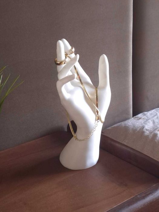 Stojak na biżuterię dłoń 22 cm pierścionki naszyjniki | Różne kolory