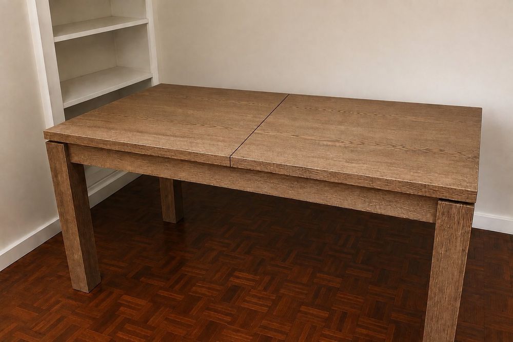 Mesa de jantar extensível (Verona Conforama) + 4 cadeiras