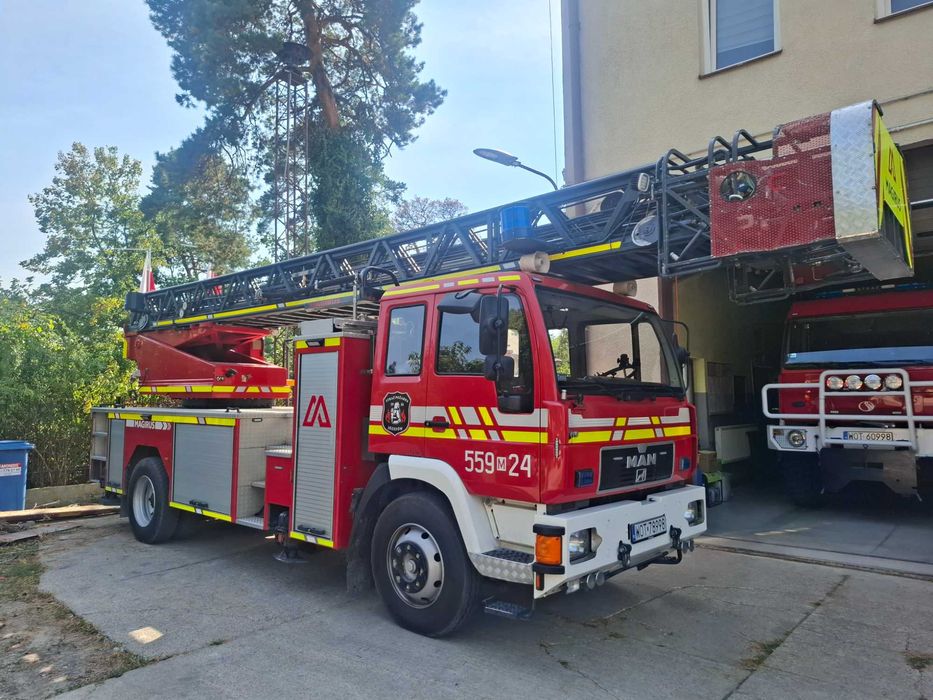 Drabina Mechaniczna MAGIRUS SD-30 MAN autodrabina strażacka straż