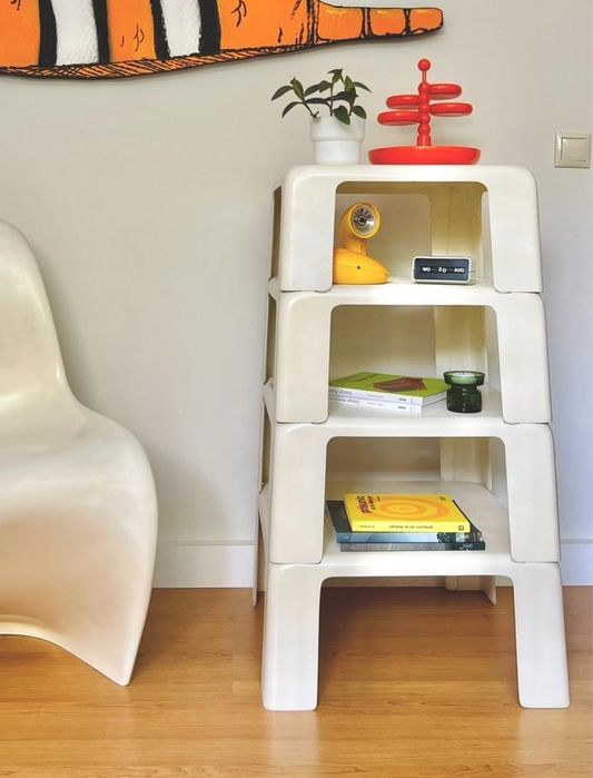 Conjunto mesas brancas 4 Gatti