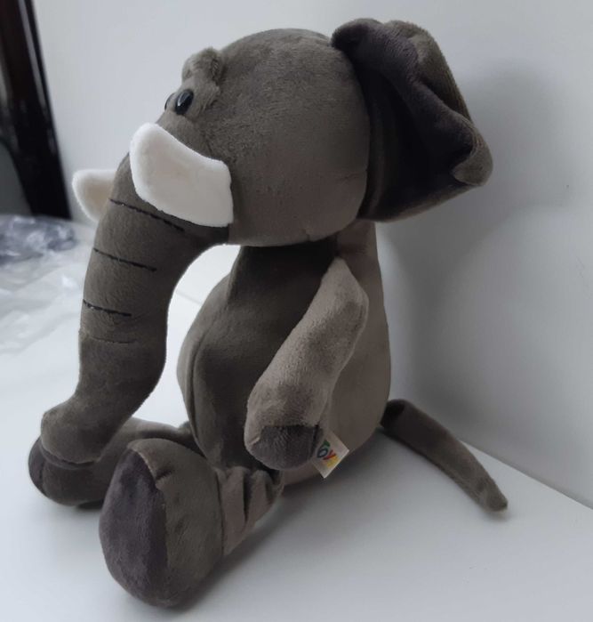 Peluche Novo Elefante Cinzento 25cm