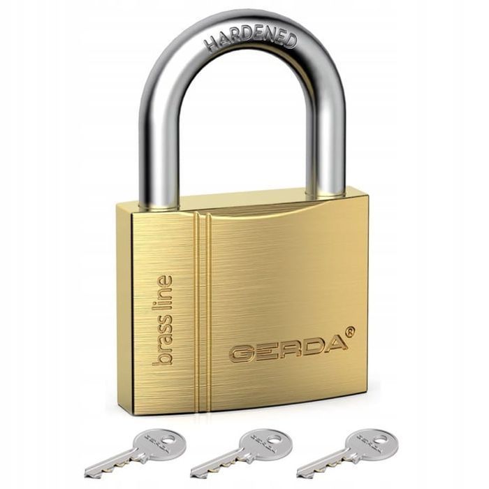 Kłódka Pałąkowa Mosiężna Brass Line Kmz S5010A 50Mm Blister Gerda