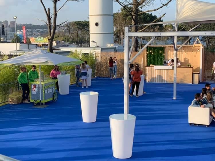 frape para garrafas luminoso