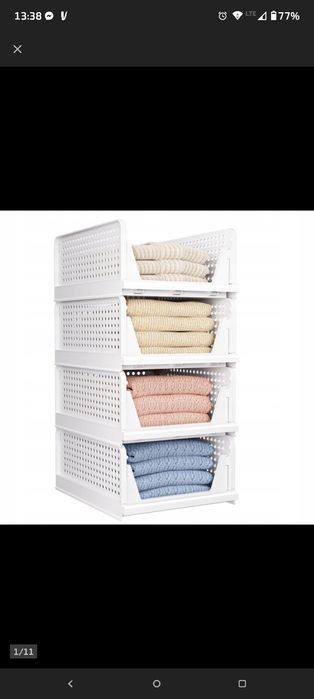 4-częściowy składany organizer do szafy