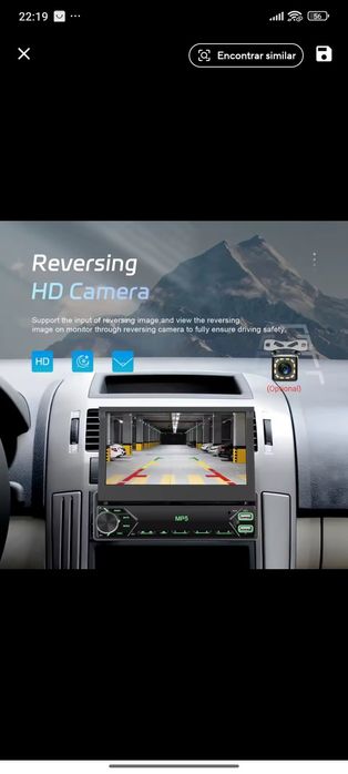 Rádio TOP 1DIN com bluetooth