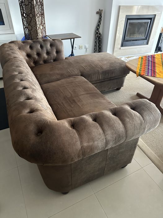 Sofá de Canto com Chaise Longue – Excelente Estado – 190€
