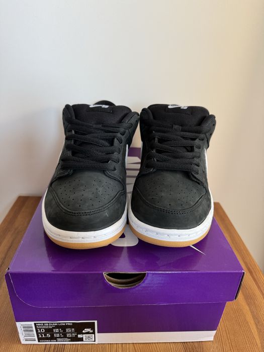 Nowe buty Nike sb dunk low pro black gum 44