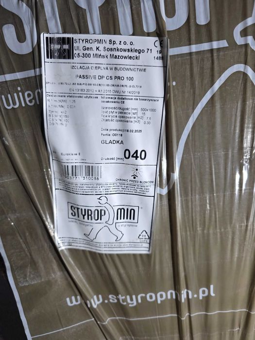 Styropian podłogowy 4cm eps100 grafit