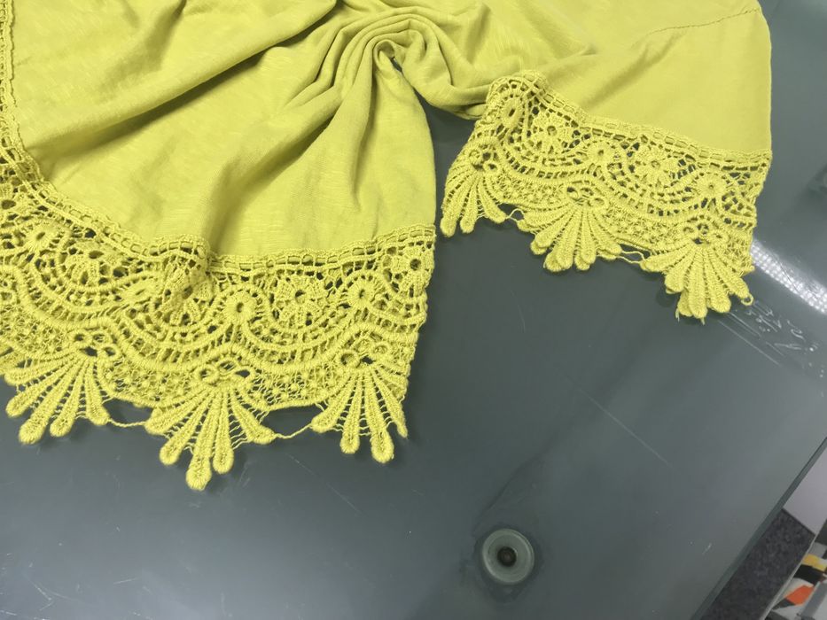 Blusa algodao com renda