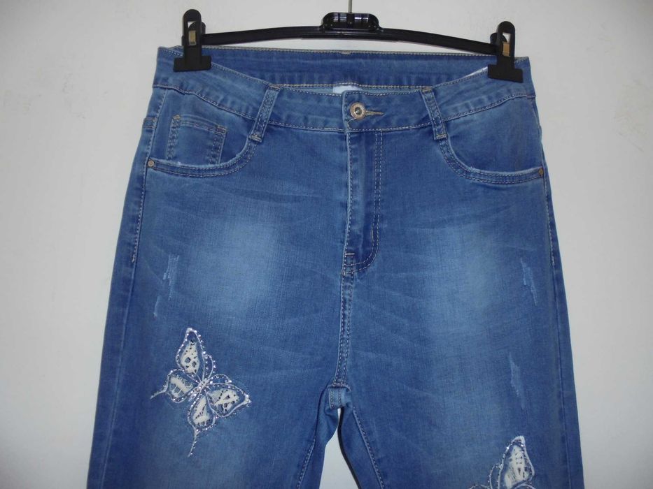 calça de senhora em ganga