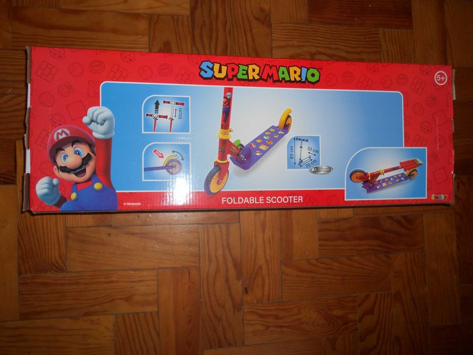 Trotinete SUPER MARIO NOVA criança