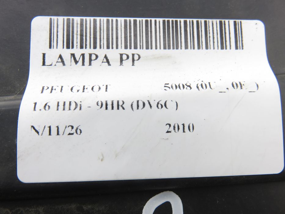 Lampa Prawa Przednia Peugeot 5008 (0u_, 0e_)