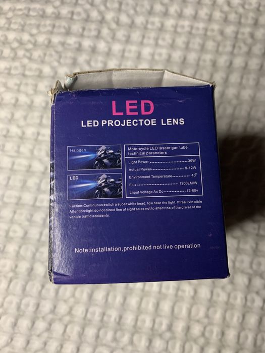 Luzes Led brancas para motociclo