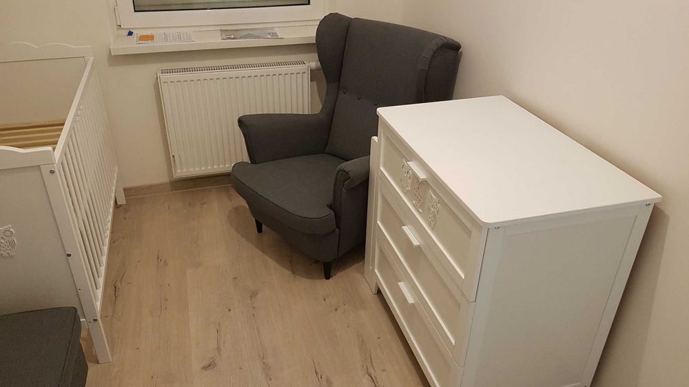 Zestaw mebli dziecięcych Klupś Marsell  (szafa, komoda i łóżeczko)