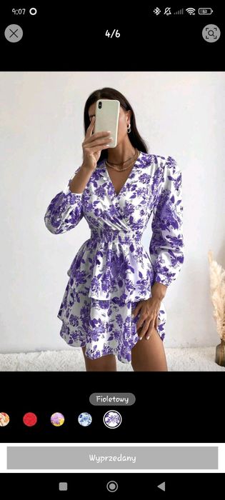 Sukienka z długim rękawem