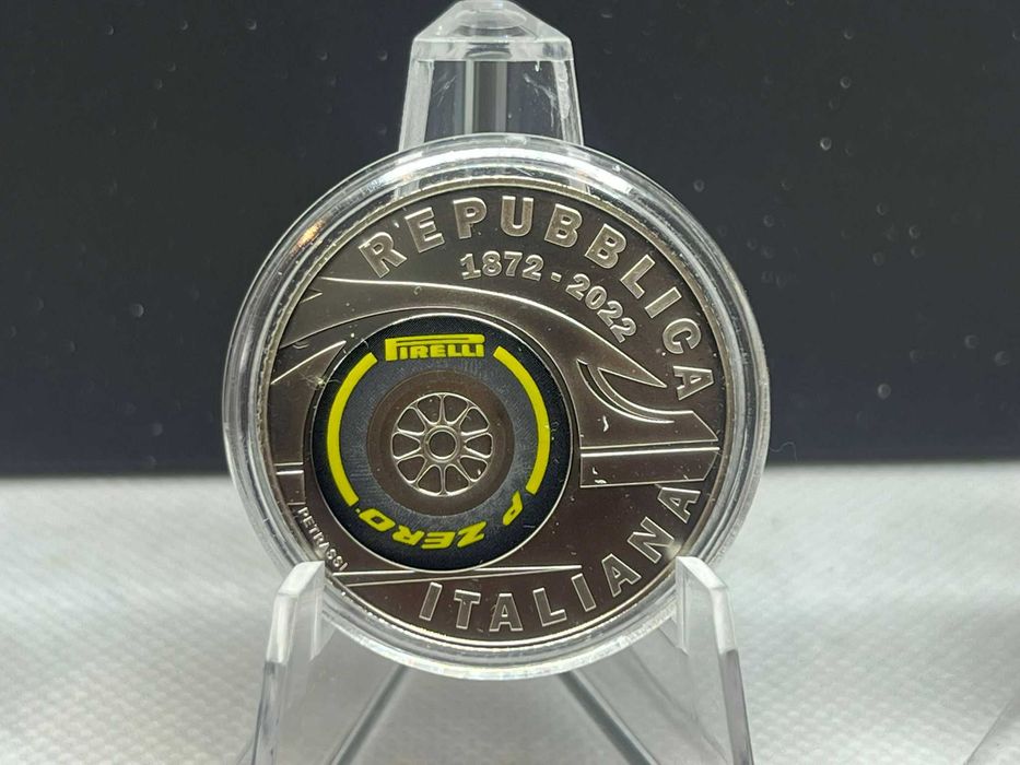 Itália 2022 - Estojo Prata Proof 150º Aniversário - Fundação Pirelli