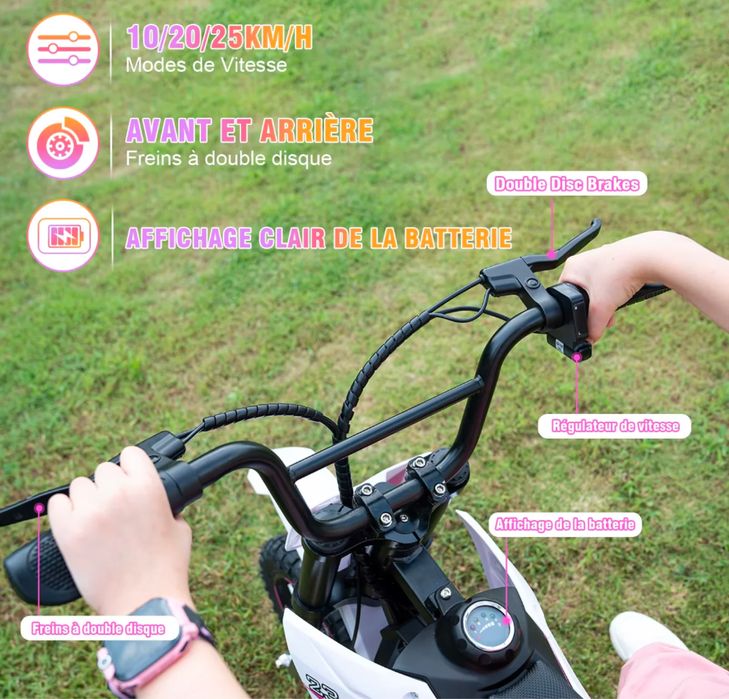 Mota electrica criança modelo evercross ev65m motor 800w