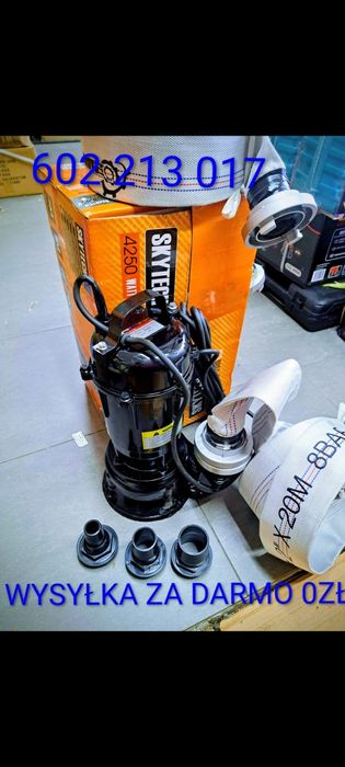 Pompa do Szamba brudnej wody studni 4250w Niemiecka żeliwna termik