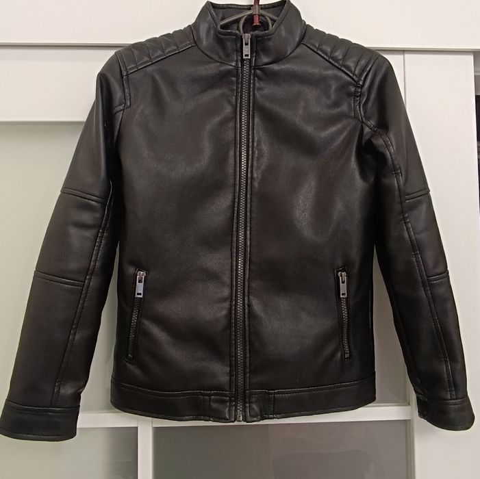 Куртка байкерська зі штучної шкіри