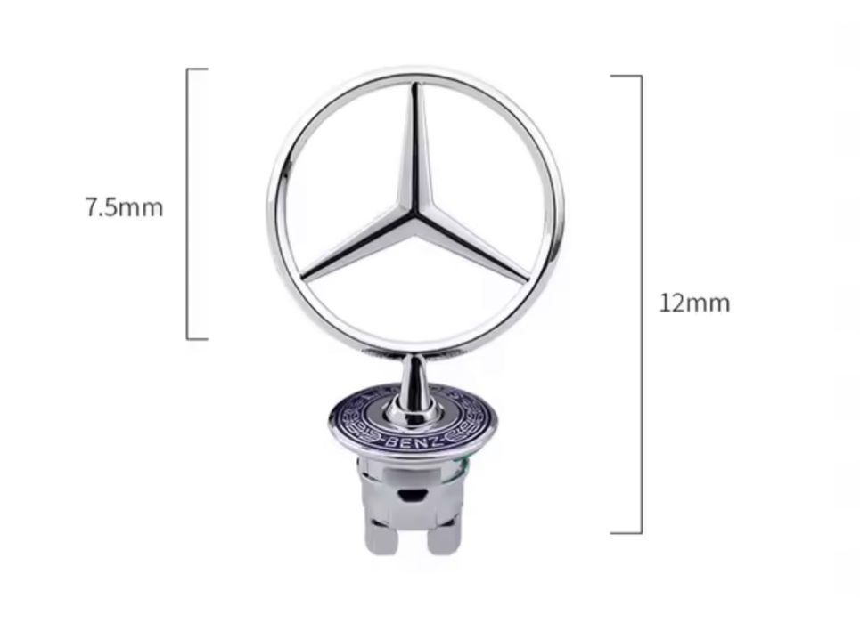 Металевий значок мерседес