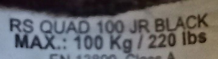 Wrotki dziecięce czarne, Oxelo rozmiar 36 RS QUAD 100 JR BLACK