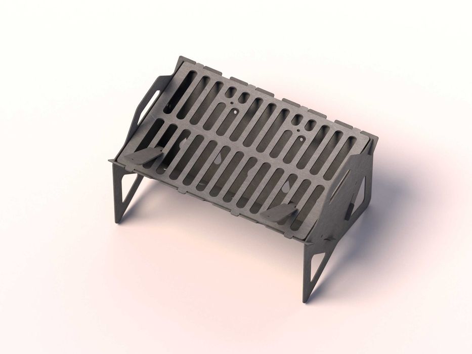 Grill składany 370 mm x 250 mm - projekt pliki dxf