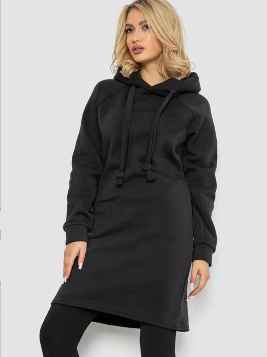 Сукня жіноча, подовжена туніка на флісі,сорочка подовжена