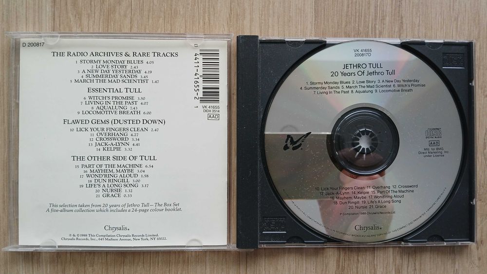 Płyta CD Jethro Tull "20 years of Jethro Tull"