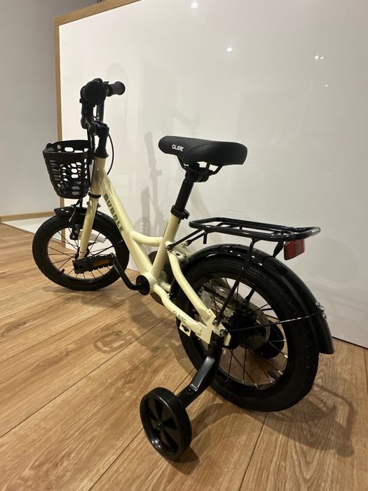 Rower dziecięcy 14 cali - beżowy, Glerc, nowy, w oryginalnym kartonie