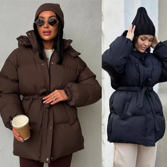 Жіноча зимова куртка 42-46 чорн шоколад