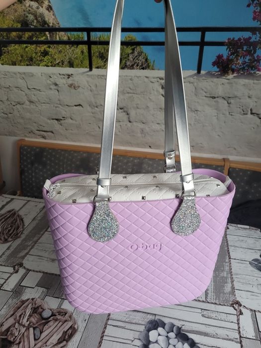 Obag mini Matelasse / pikowany Orchidea