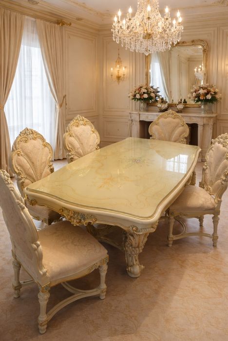 Włoski zestaw mebli Silik jadalnia salon