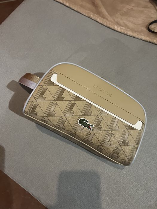 Necessaire Lacoste Oficial - Castanho-claro