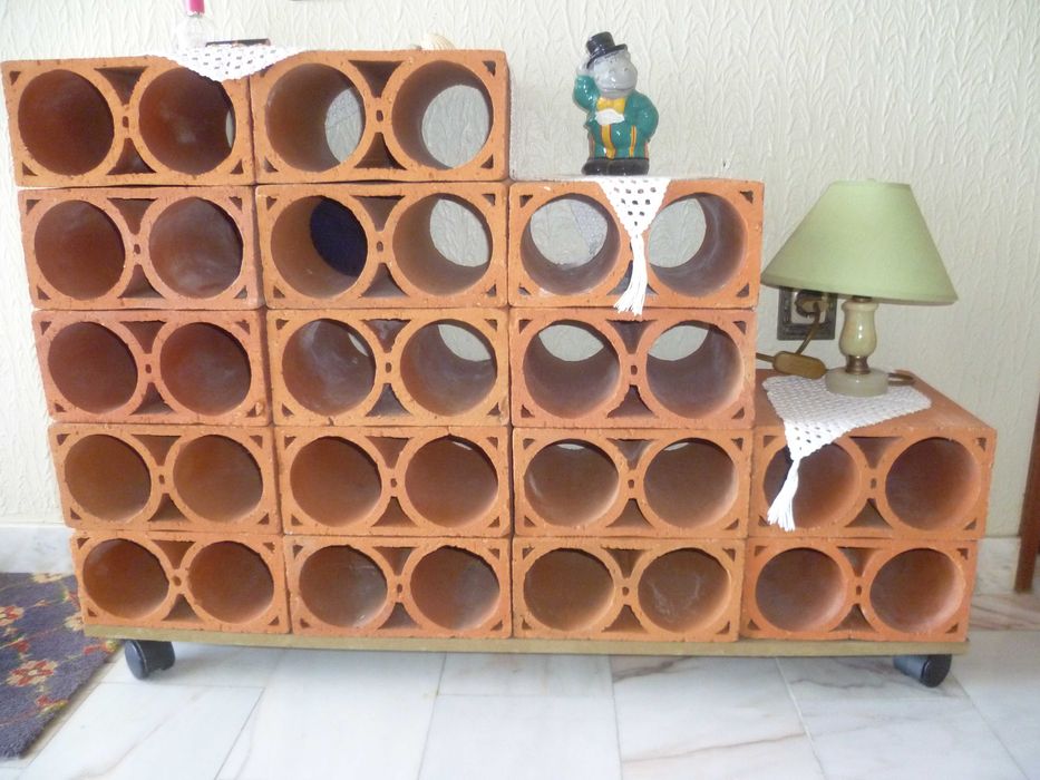 40 Tijolos de garrafeira dos anos 80 para garrafas ou decorar a casa