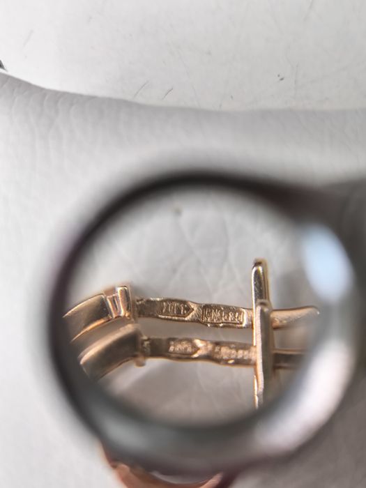 Серьги золотые в стиле Versace (3.25г)