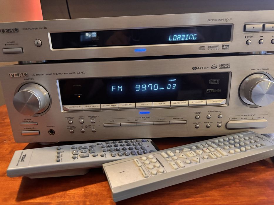 Zestaw stereo kino domowe TEAC+DVD TEAC+kolumny  JAMO