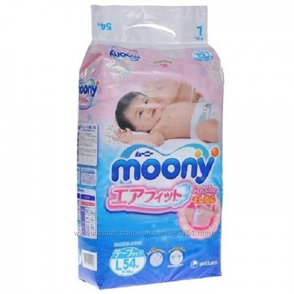 подгузники Moony - L 9-14 кг