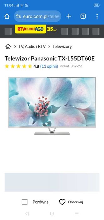 Telewizor PANASONIC tx-l55dt60e