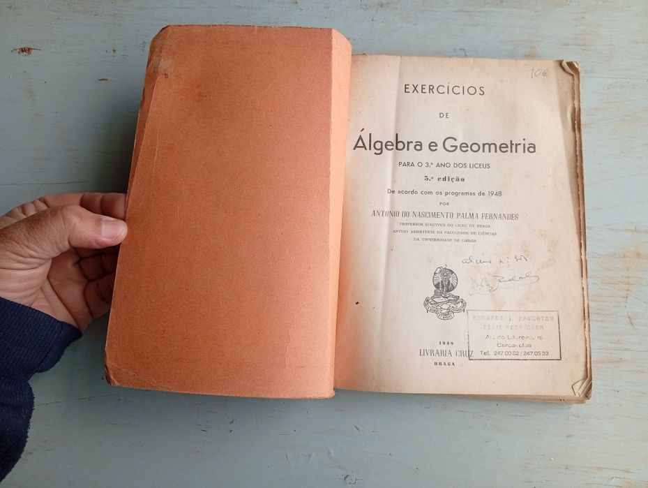Livro Exercícios Álgebra e Geometria 1948