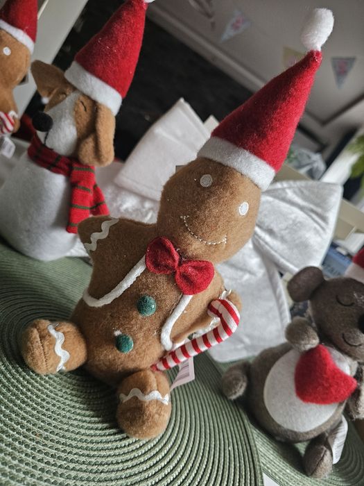 Obciążone maskotka misie świateczne