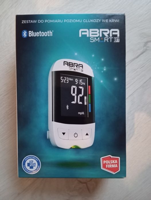 Glukometr Abra Smart Bluetotch i paski .Nowy.Okazja!