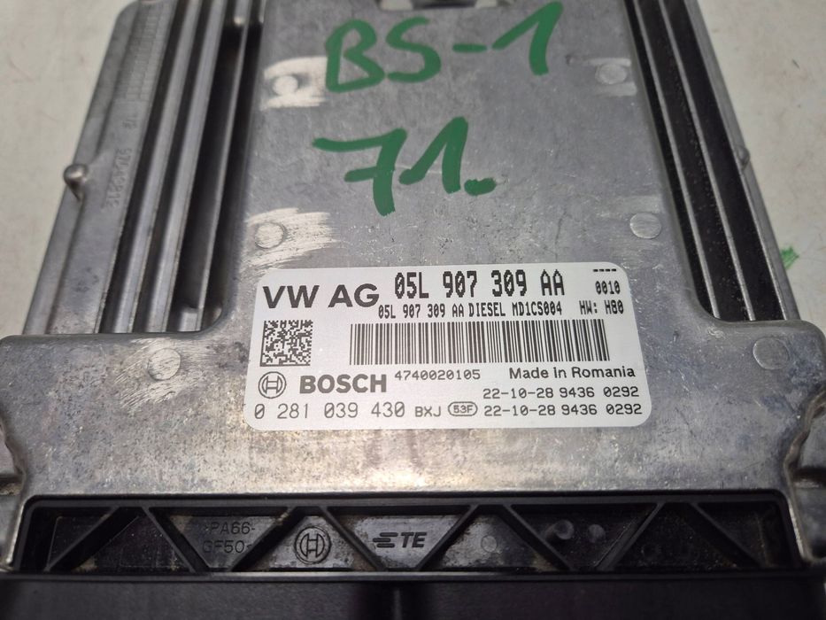 komputer sterownik silnika 05l907309aa 0281039430 vw golf viii 8
