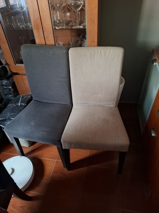 Cadeiras forradas