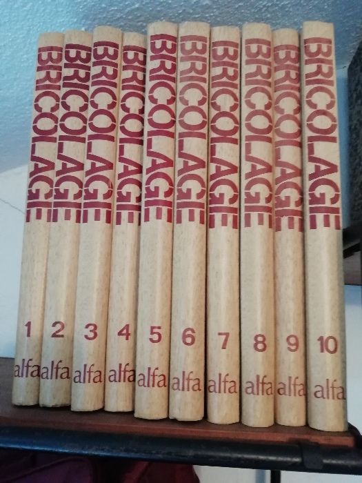 Coleção de livros sobre bricolage