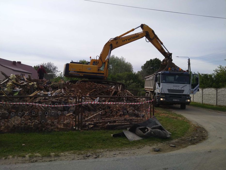 Prace ziemne  usługi sprzętem
